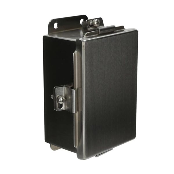 WIEGMANN Enclosure, Wall Mount, Stainless Steel, Part No: BN4060403SS, Size: 6"x4"x3" (HxWxD)