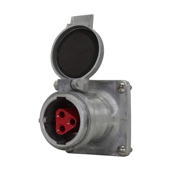 Crouse Hinds Arktite Receptacle, Spring Door, Part No: AR1042, 100Amp, 600VAC/250VDC - Image 3