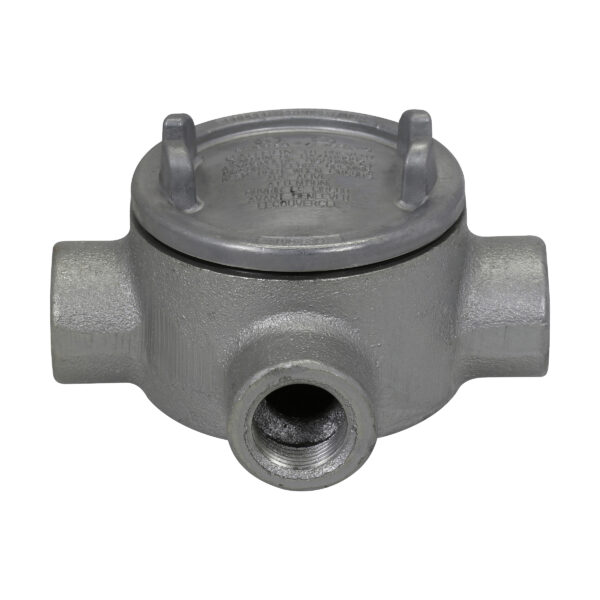 Crouse Hinds Condulet GUA Conduit Outlet Box with Cover, Type: W, Sizes: GUAW26 (3/4")